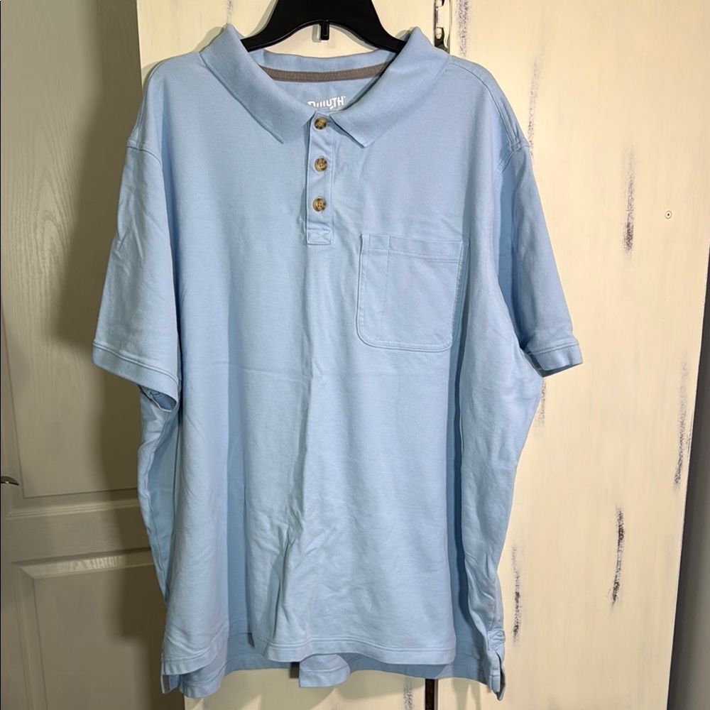 Duluth Trading Co Men’s Blue Polo Shirt Short Sleeve
